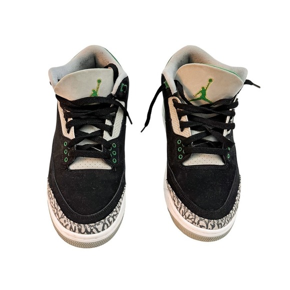 Air Jordan 3 Retro BLACK/PINE GREEN 2021 US Mens Sneakers Size 8 - Picture 1 of 8